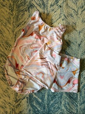 Girls Dancina Dance Leotard & Shorts Set